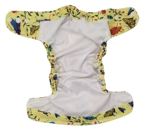 Pocket diaper, one-row snaps, MINI OS 4-11kg INSECTS