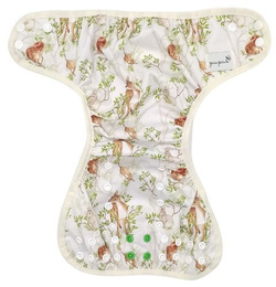 Diaper Cover with elastic piping - DAY IN THE FOREST XL 10-20kg