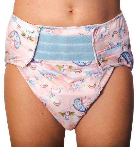 Reusable diaper for adults with insert - UNICORN