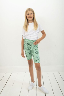 Short Leggings for Kids - Green Mint