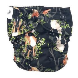 Diaper cover, one-row snaps Mini OS 4-11kg NIGHT IN THE FOREST