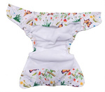 Taschenwindeln, Doppelreihe Druckknöpfe, One Size im Gras