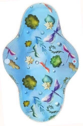 LARGE L Cloth Menstrual Pad - Dragonfly