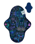 MEDIUM M Cloth Menstrual Pad - NEON SPLASH