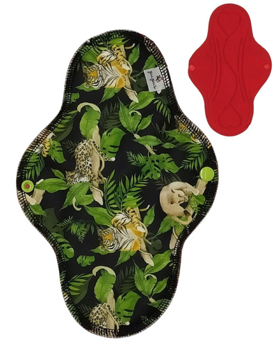 LARGE L Cloth Menstrual Pad - WILD CATS