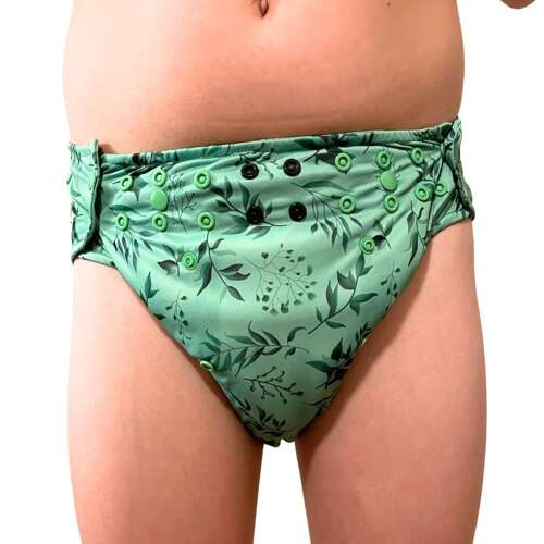 JUNIOR Stoffwindel für Kinder von 5-10 Jahren ICH FÜHLE MICH GRÜN