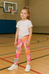 Lange Leggings für Kinder – Aquarell