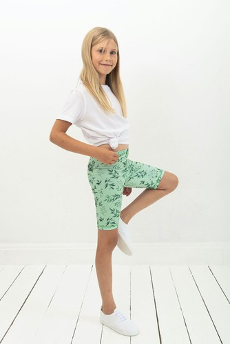Kurze Leggings für Kinder - Grün Mint