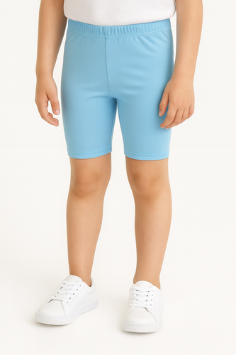 Kurze Leggings für Kinder - Himmelblau