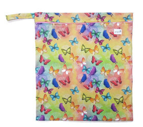 LARGE Waterproof Diaper Bag BUTTERFLIES 50x55cm