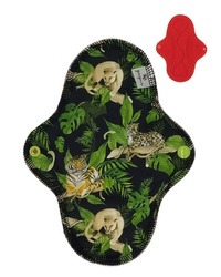 MEDIUM M Cloth Menstrual Pad - WILD CATS