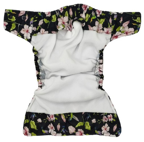 Taschenwindeln, Doppelreihe Druckknöpfe, One Size, Kolibris