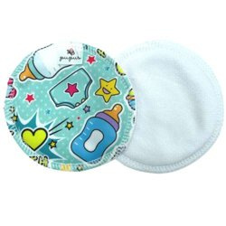 Reusable Breast Pads, bamboo + coolmax, 2pcs, DJ BOBO