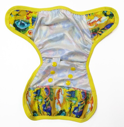 Diaper Cover with elastic piping DRAGONS