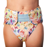 Reusable diaper for adults with insert - BUTTERFLIES