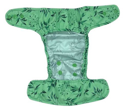 Diaper cover, one-row snaps Mini OS 4-11kg I FEEL GREEN