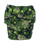 Pocket diaper, one-row snaps, OS coolmax WILD CATS