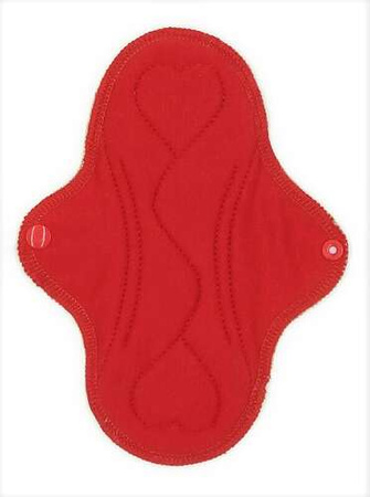 MEDIUM M Cloth Menstrual Pad - WHITE