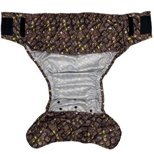 Reusable diaper for adults with insert -DUBAI CHOCOLATE