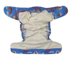 Pocket diaper, one-row snaps, MINI OS 4-11kg BOATS