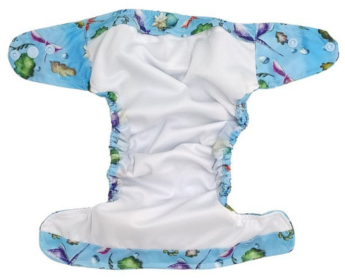 Pocket diaper, one-row snaps, OS DRAGONFLY