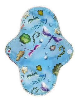 MEDIUM M Cloth Menstrual Pad - Dragonfly