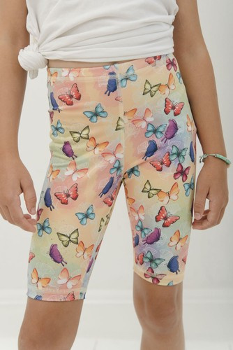Kurze Leggings für Kinder - Schmetterlinge
