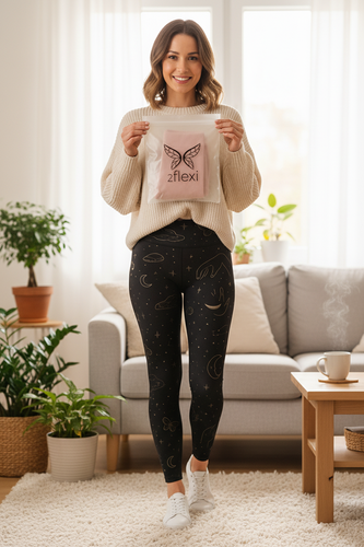Short Leggings with High Waist - Mystic