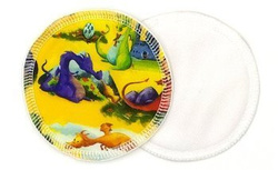 Tampoane de sân reutilizabile, bambus + coolmax, 2pcs, Dragons