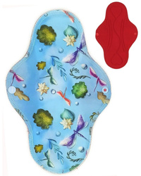 Absorbant menstrual din pânză pentru femei, mărimea MARE L - Libelulă