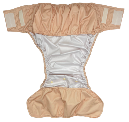 Reusable diaper for adults with insert - BEIGE