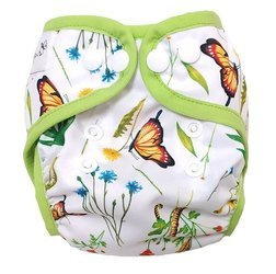 Diaper Cover with elastic piping - In the grass newborn 3-8kg