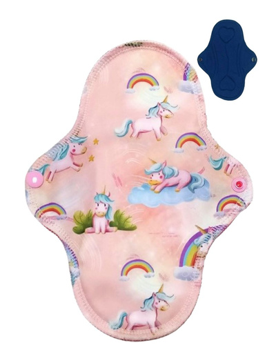 Absorbant menstrual din material textil, mărime MEDIE, pentru femei - UNICORNI