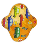 KLEINE S Stoffbinde für Damen - AUTOS