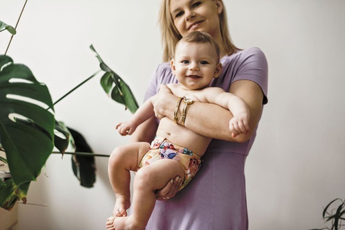 Scutece de buzunar, snap-uri cu două rânduri, OS, fluturi