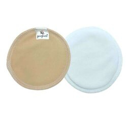 Reusable Breast Pads, bamboo + coolmax, 2pcs, SKIN COLOR