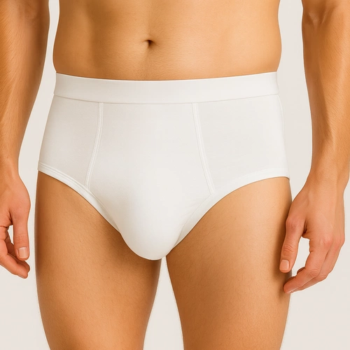 Men's absorbent underwear WHITE