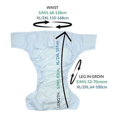 Reusable diaper for adults with insert - SPACE