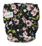 Pocket diaper, double-row snaps, OS, Hummingbirds