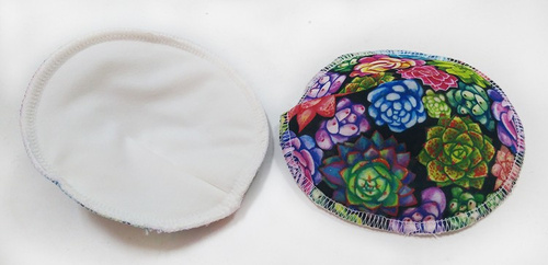 Plăcuțe de sân profilate, 2pcs, Succulente