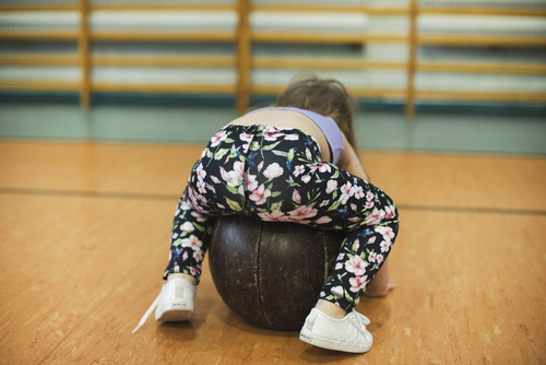 Lange Leggings für Kinder – Kolibris und Blumen