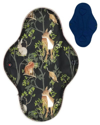 LARGE L Cloth Menstrual Pad - NIGHT IN THE FOREST