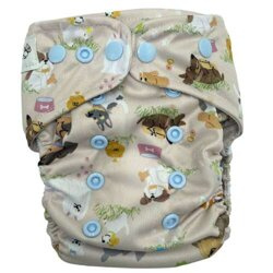 Diaper cover, one-row snaps Mini OS 4-11kg PUPPIES