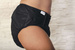 Reusable diaper for adults with insert - BLACK