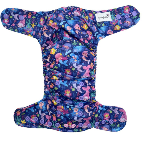 AIO (all in one) Diaper OS 6-15kg - MERMAIDS