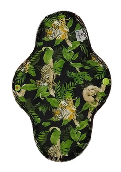 LARGE L Cloth Menstrual Pad - WILD CATS