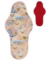 Absorbant menstrual din material textil pentru noapte - UNICORNS