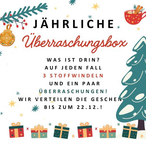 Weihnachtliche Windel-Überraschungsbox