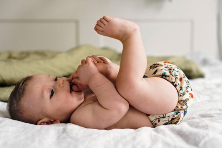 Pocket diaper, one-row snaps, MINI OS 4-11kg INSECTS