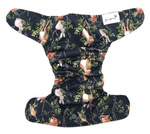 Scutece de buzunar, un rând de fermoare, MINI OS 4-11kg NOAPTE ÎN PĂDURĂ